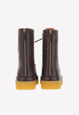 Chloé Jamie Ankle Boots in Calf Leather Brown CHC22A672AB27X