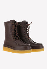 Chloé Jamie Ankle Boots in Calf Leather Brown CHC22A672AB27X