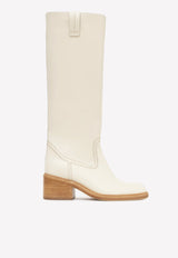 Chloé Mallo Tall Boots CHC22A684AF122 EGGSHELL Eggshell