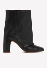 Chloé Karle 80 Tube Boots in Calf Leather Black CHC22S552W4001 Black