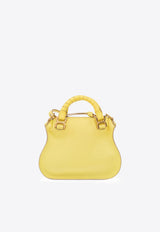 Chloé Mini Marcie Top Handle Bag in Calfskin Yellow CHC23SS595I31703 DAFFODIL YELLOW