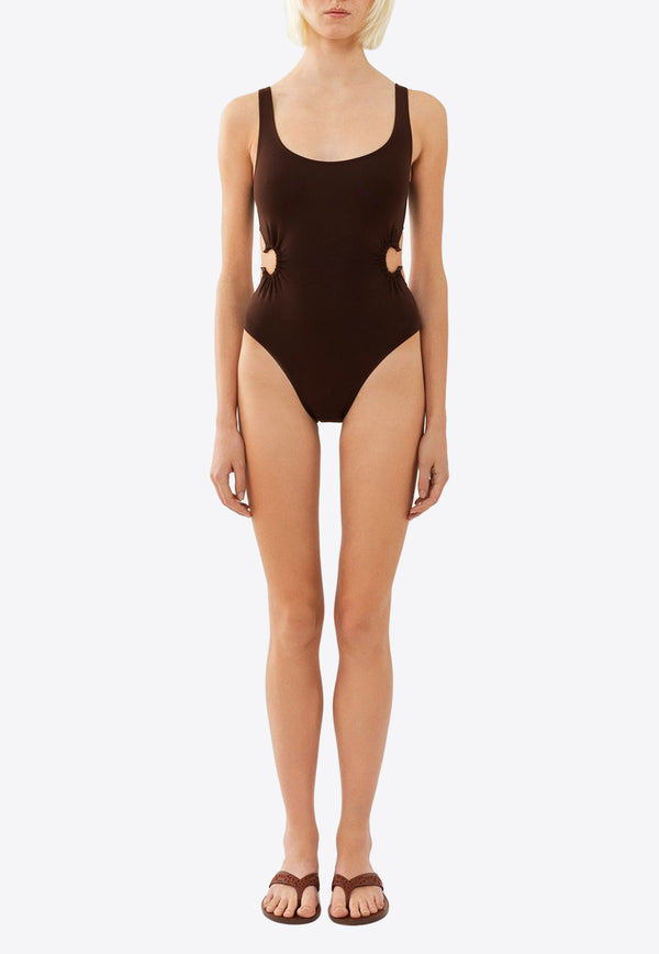 Chloé X Eres Panama One-Piece Swimsuit Brown CHC23UMB04283232 SOMBER BROWN