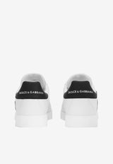 Dolce & Gabbana Portofino DG Logo Sneakers in Calf Leather CK1545 AC330 89697 White