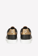 Dolce & Gabbana Logo Portofino Sneakers in Nappa Leather CK1602 AN298 8E831 Black