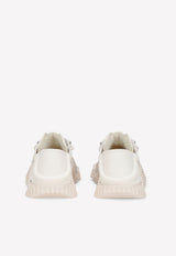 Dolce & Gabbana NS1 Slip-On Sneakers in Mixed Materials Grey CK1837 AX372 80005