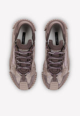 Dolce & Gabbana NS1 Slip-On Sneakers in Mixed Materials Brown CK1837 AX372 80328