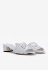 Dolce & Gabbana Bianca 40 Mules with DG Millennials Logo CR1139 AY329 80001 White