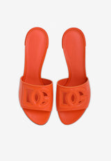 Dolce & Gabbana Bianca 40 Mules with DG Millennials Logo CR1139 AY329 80244 Orange