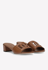 Dolce & Gabbana Millennials 40 DG Mules in Calf Leather Brown CR1139 AY329 81236