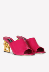 Dolce & Gabbana Keira 75 DG Pop Heel Patent Leather Mules Pink CR1176 A1471 8H420