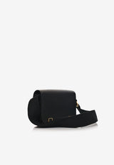 Hermès Geta Shoulder Bag in Black Chèvre Mysore with Gold Hardware
