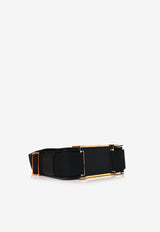 Hermès Geta Shoulder Bag in Black Chèvre Mysore with Gold Hardware