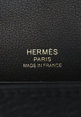 Hermès Geta Shoulder Bag in Black Chèvre Mysore with Gold Hardware