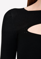 توب قصير سلاشد محبوك