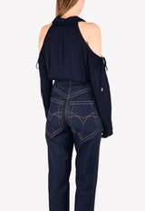 Cold-Shoulder Blouse