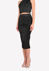 تنورة ضيقة بحبكة ميتاليك