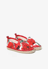 Dolce & Gabbana Kids Girls Poppy-Print Espadrilles Multicolor D00230 AT010 HA3VN