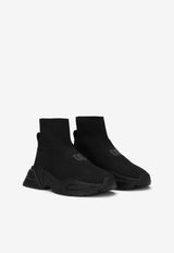 Dolce & Gabbana Kids Boys High-Top Slip-on Sneakers Black DA5114 AE396 8B969