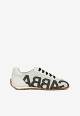 Dolce & Gabbana Kids Boys Low-Top Logo Applique Sneakers White DA5146 AJ621 89697