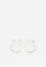 Dolce & Gabbana Kids Baby Girls DG Ballet Flats in Nappa Leather White DK0065 A1293 80001