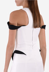 Monochrome Off-Shoulder Top