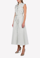 فستان طويل بقَصة قميص متدرجة