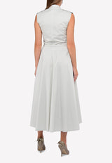 فستان طويل بقَصة قميص متدرجة