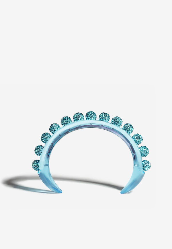 Aquazzura Disco Darling Crystal Embellished Bracelet DSDBRAB0-RSBAQM AQUAMARINE Blue