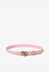 Dolce & Gabbana Kids Girls DG Logo Buckle Belt Pink EC0076 AQ616 80416