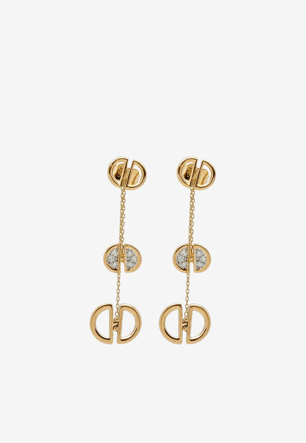 Djihan LadyBug Diamond Paved Drop Earrings in 18-karat Yellow Gold Gold Ear-215
