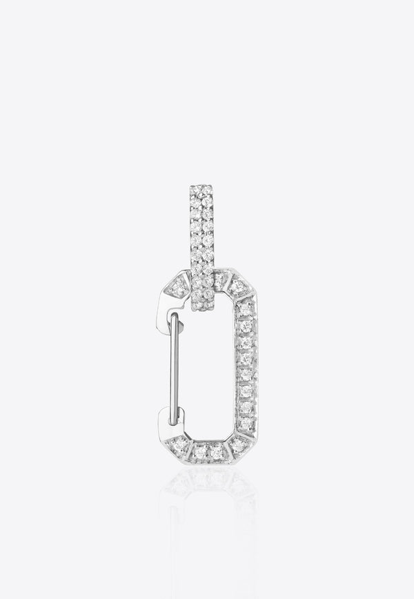 Special Order - Small Chiara 18K White Gold Diamond Pave Single Earring