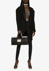 Dolce & Gabbana Double-Breasted Oversized Tuxedo Blazer Black F29QJT GDAWN N0000