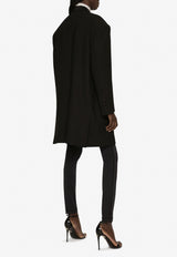 Dolce & Gabbana Double-Breasted Oversized Tuxedo Blazer Black F29QJT GDAWN N0000