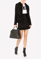 تنورة بوكليه قصيرة بخصر مرتفع