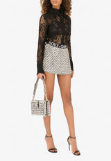 Dolce & Gabbana Long-Sleeved Lace Shirt Black F5P70T FLSFV N0000