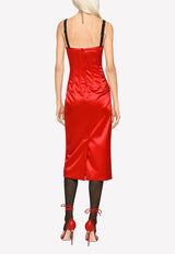 Sleeveless Midi Corset Dress Dolce & Gabbana F6BDLT FURAD R2244