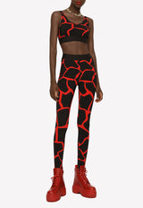 Giraffe-print Jersey Bralette Dolce & Gabbana F8O09T FSG56 HSYQN