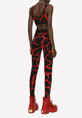 Giraffe-print Jersey Bralette Dolce & Gabbana F8O09T FSG56 HSYQN