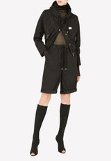 Dolce & Gabbana Technical Fabric Hooded Jacket Black F9M22T GDAGI N0000