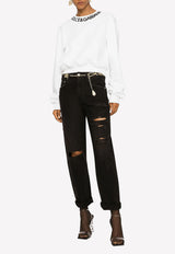 Logo Cropped Sweatshirt Dolce & Gabbana F9P35Z HU7H9 W0800