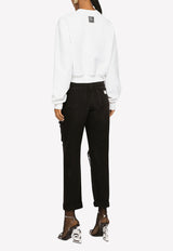 Logo Cropped Sweatshirt Dolce & Gabbana F9P35Z HU7H9 W0800