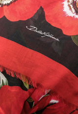 Dolce & Gabbana Floral Print Fringed Scarf Multicolor FS184A GDAYQ HNAA5