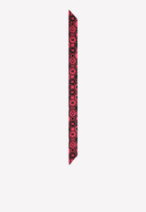 Dolce & Gabbana DG Print Twill Headscarf Pink FS215A G0XCH HE3GS