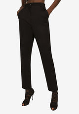 Dolce & Gabbana Milano Rib Pants Black FTAM2T FUGPN N0000