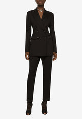 Dolce & Gabbana Milano Rib Pants Black FTAM2T FUGPN N0000