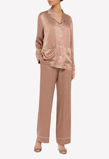 Dolce & Gabbana Satin Pajama Pants Taupe FTB0MT FU1AU M0216