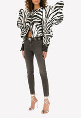 Dolce & Gabbana Low-Rise Jeans with Raw-Cut Waistband Grey FTCHOD G8CO7 S9001