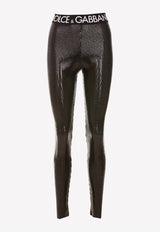 Dolce & Gabbana Sequin Embellished Leggings Black FTCNNT FUGOM N0000