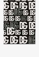 Dolce & Gabbana All-Over DG Logo Cashmere Scarf Monochrome FXI32T JAWP4 S9000