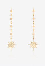 Sparkle Collection Earrings in 18-karat Yellow Gold with White Diamonds